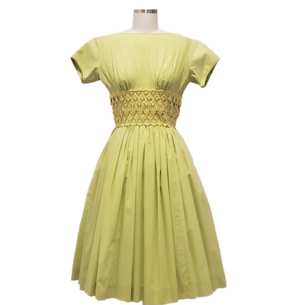 Vintage 50s dress with lace and velvet